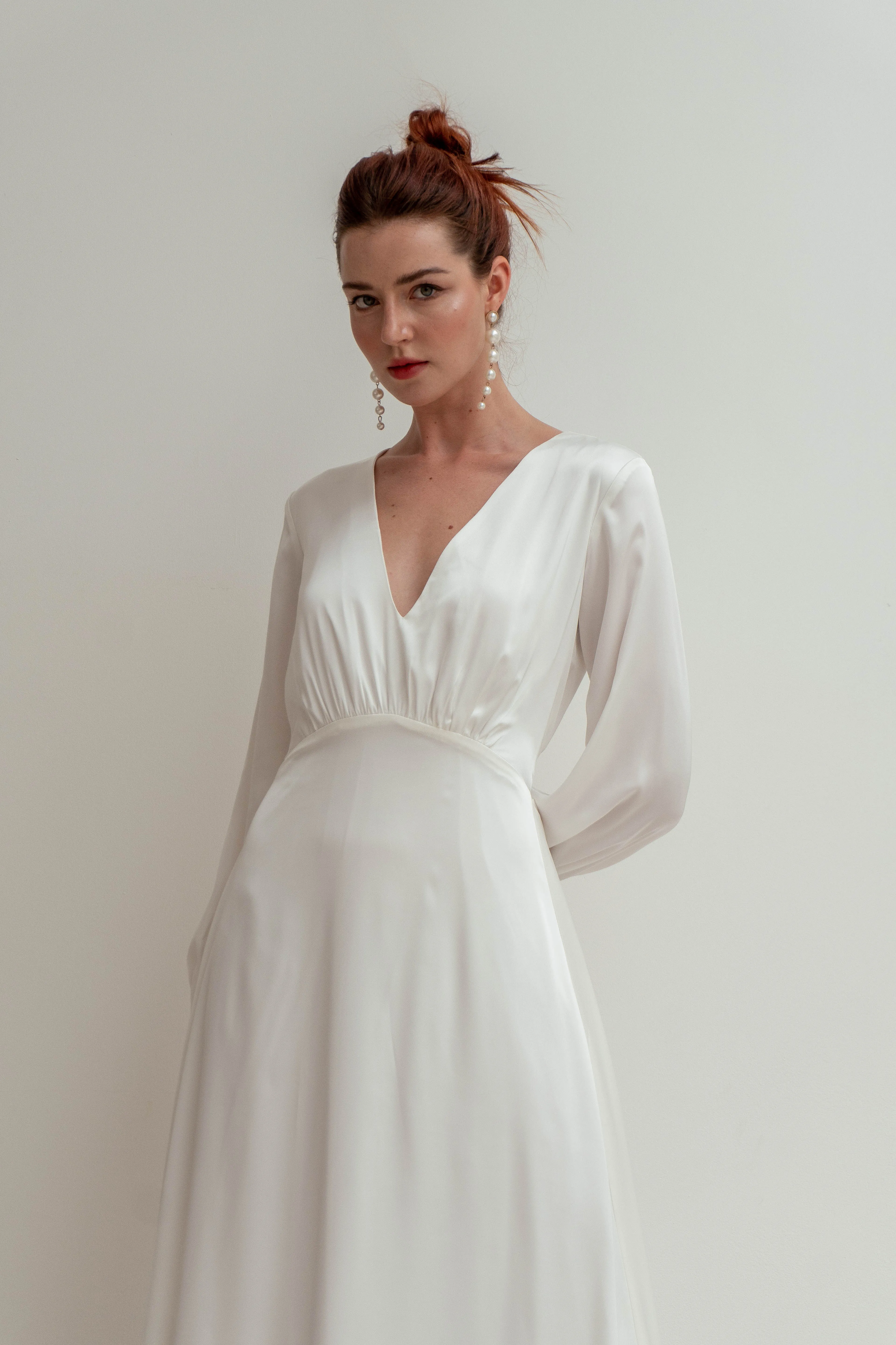 Maureen Long Sleeves Floor Length Dress