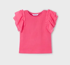 Mayoral Girl Victoria Coral Pink Top