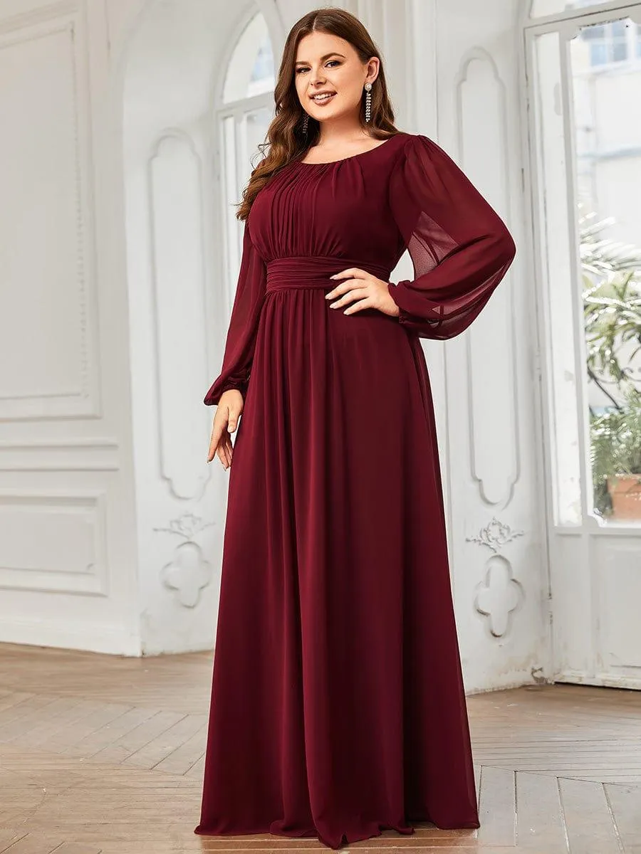 MEILLEURS CHOIX Robe de soirée à manches longues