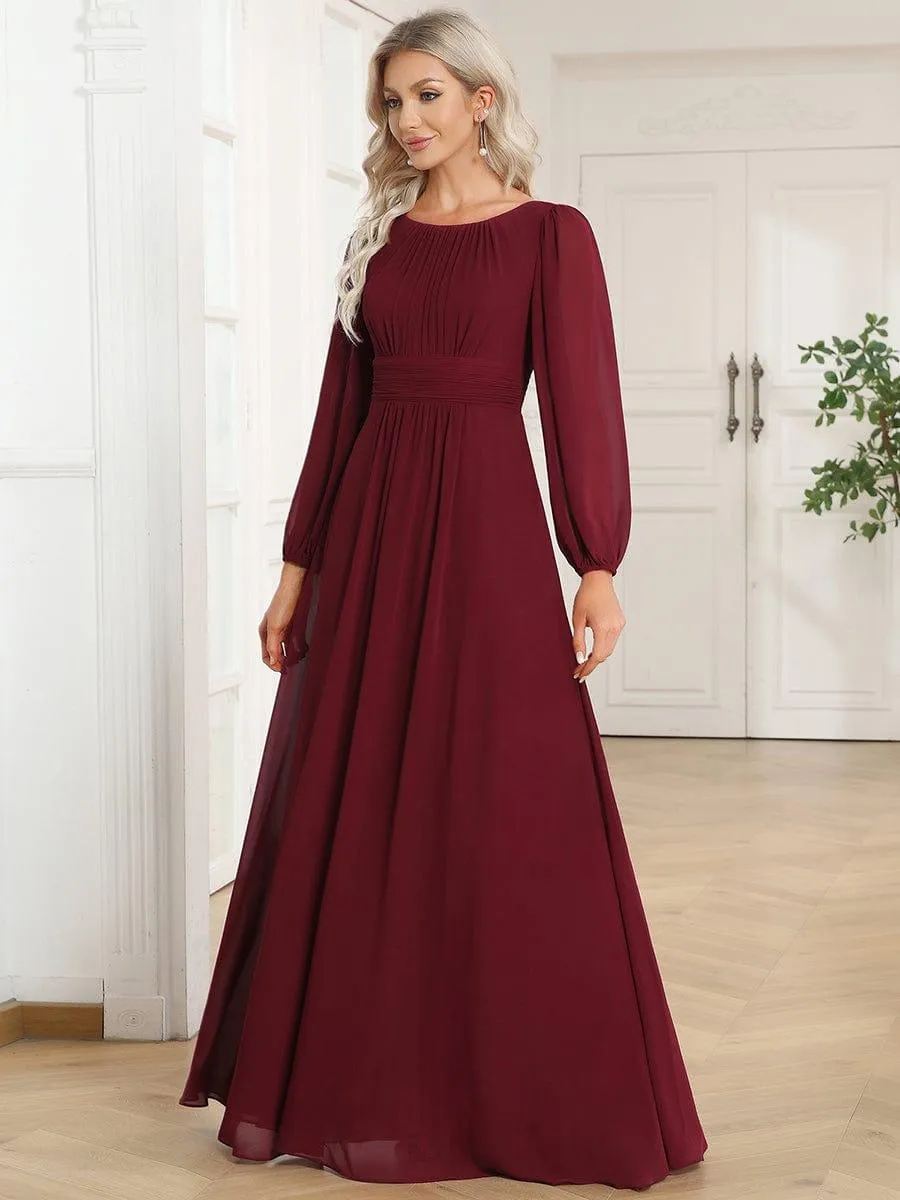 MEILLEURS CHOIX Robe de soirée à manches longues