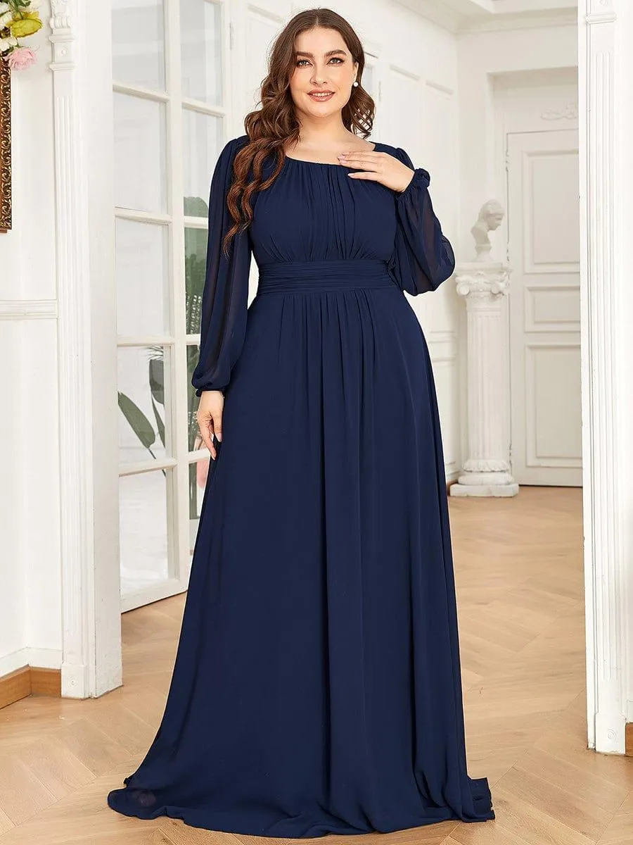 MEILLEURS CHOIX Robe de soirée à manches longues