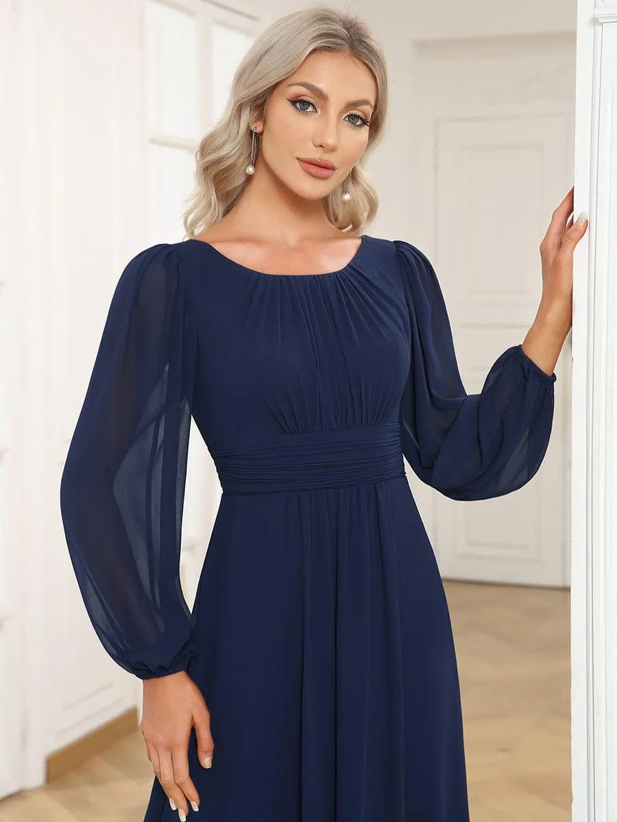 MEILLEURS CHOIX Robe de soirée à manches longues