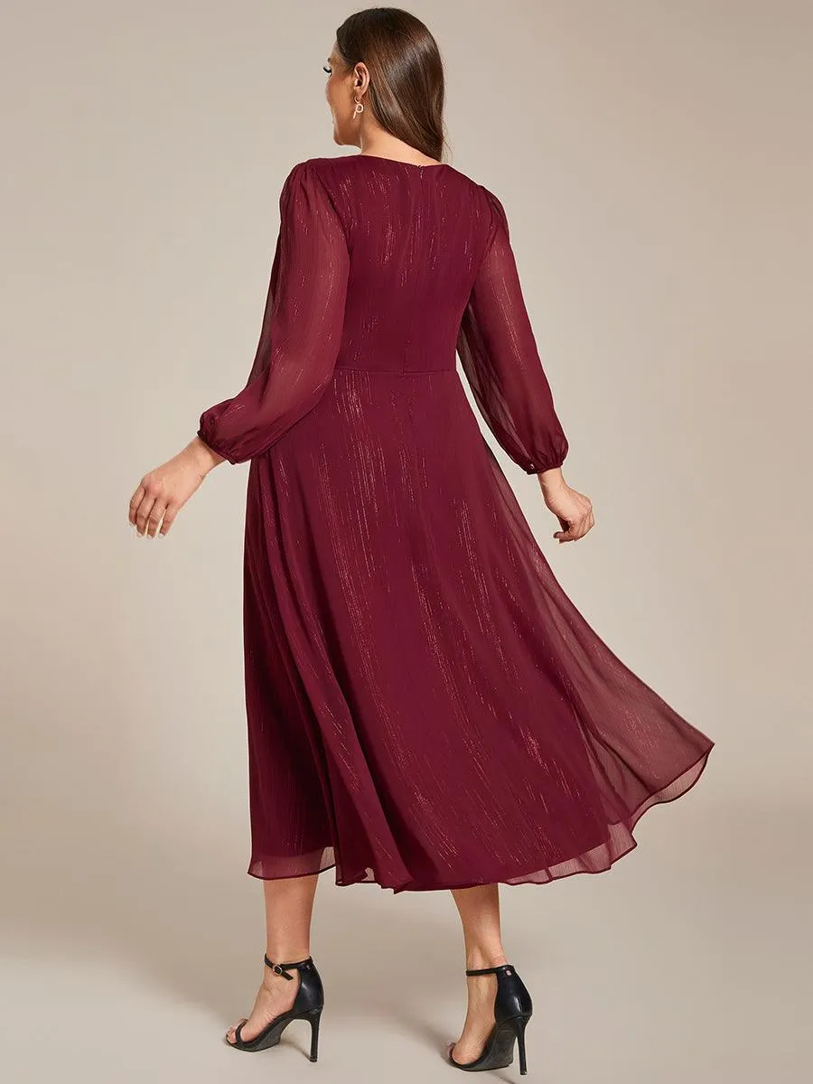 MEILLEURS CHOIX Robe de soirée à manches longues