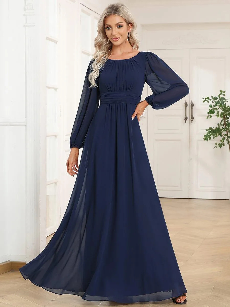MEILLEURS CHOIX Robe de soirée à manches longues