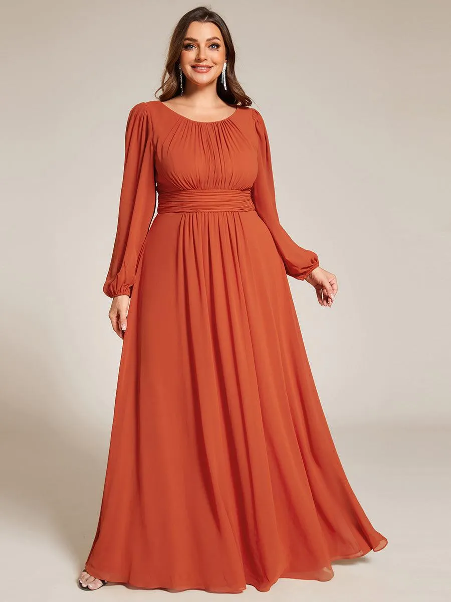 MEILLEURS CHOIX Robe de soirée à manches longues