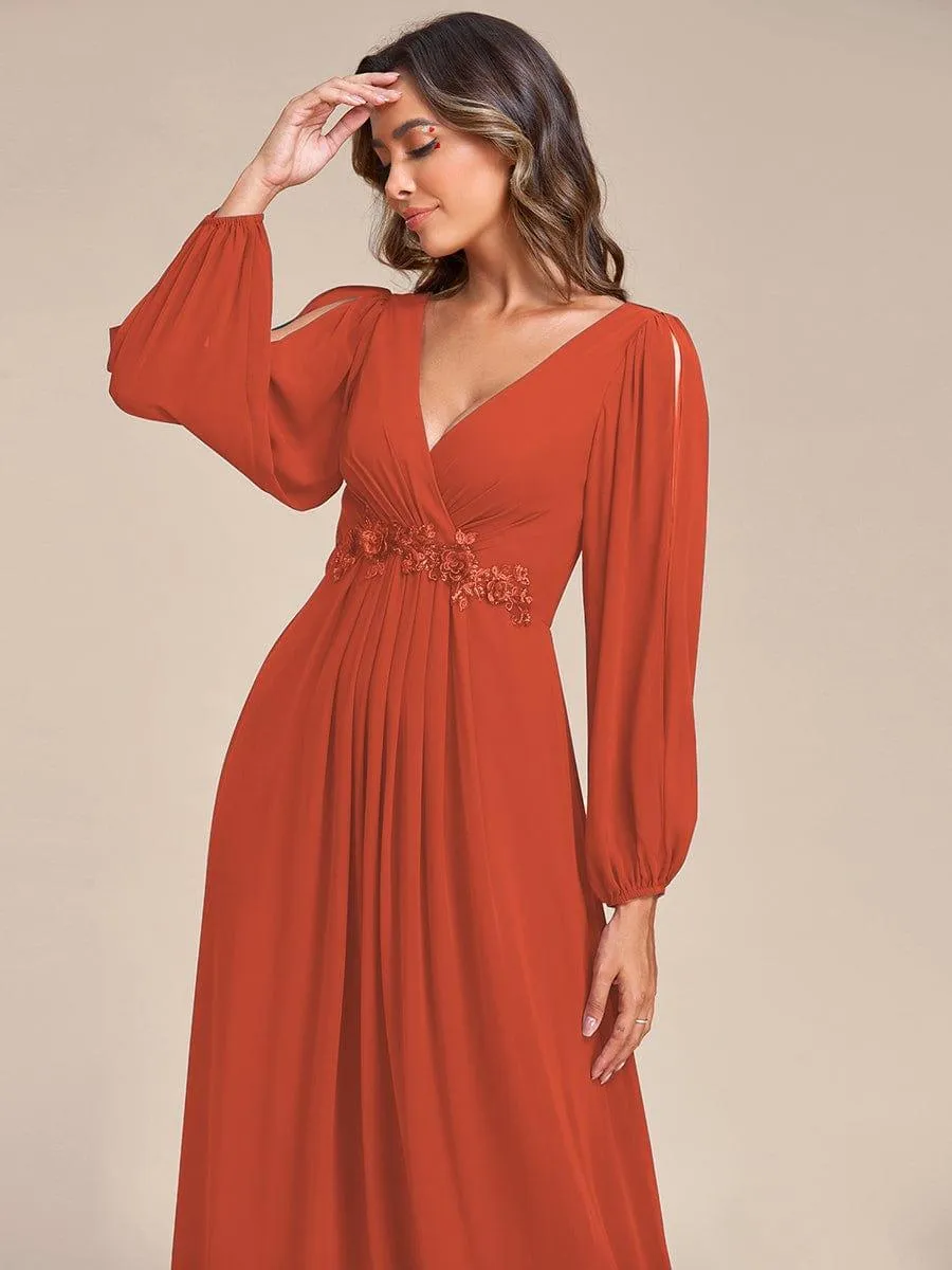 MEILLEURS CHOIX Robe orange brûlée