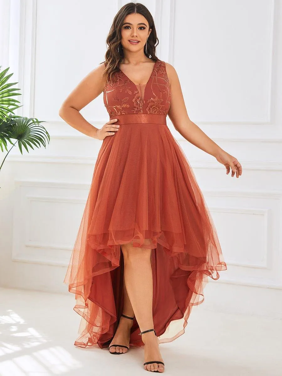 MEILLEURS CHOIX Robe orange brûlée