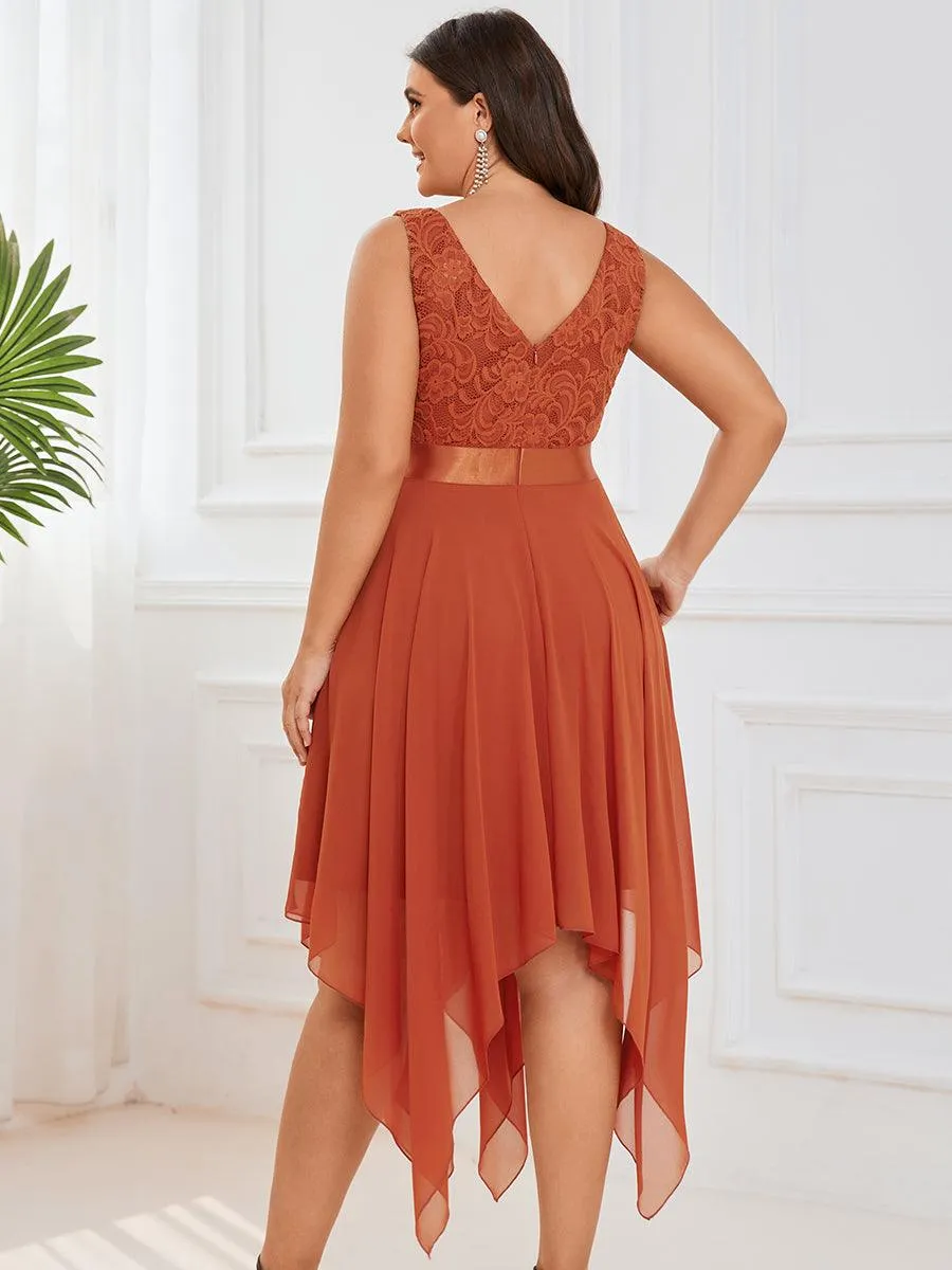 MEILLEURS CHOIX Robe orange brûlée