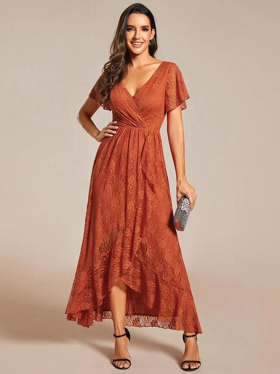 MEILLEURS CHOIX Robe orange brûlée