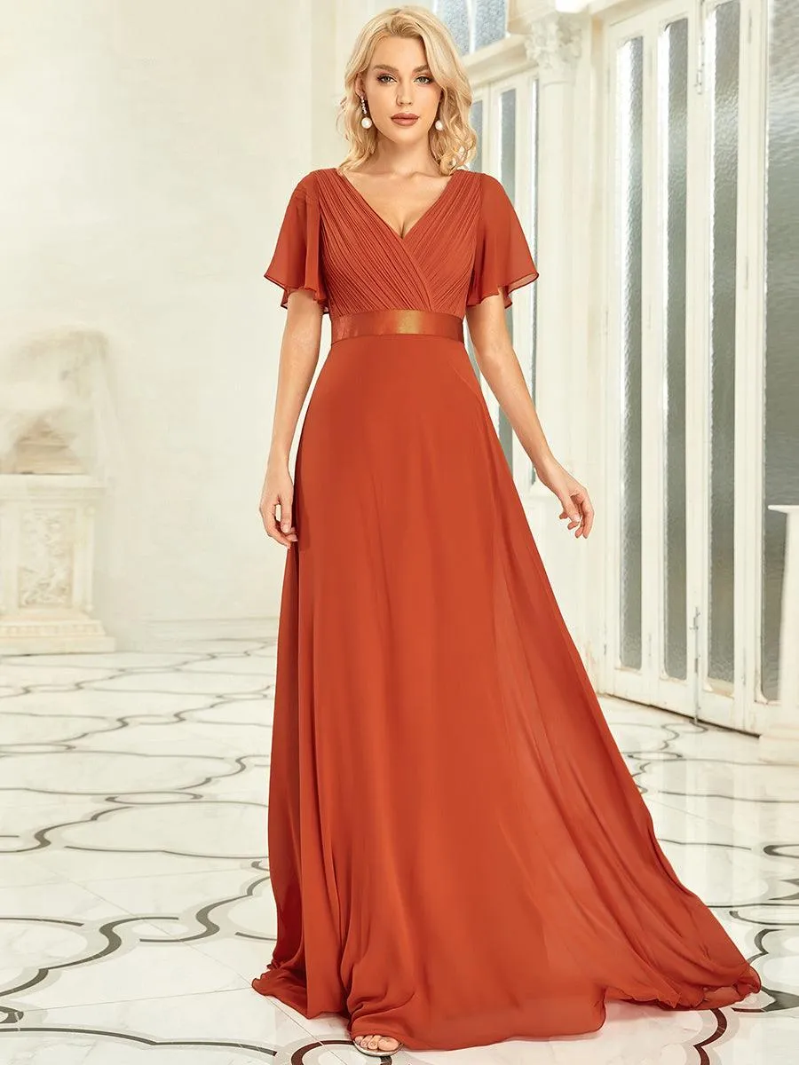 MEILLEURS CHOIX Robe orange brûlée