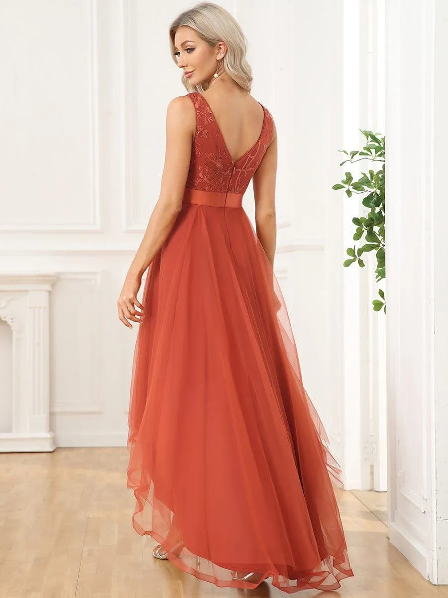 MEILLEURS CHOIX Robe orange brûlée