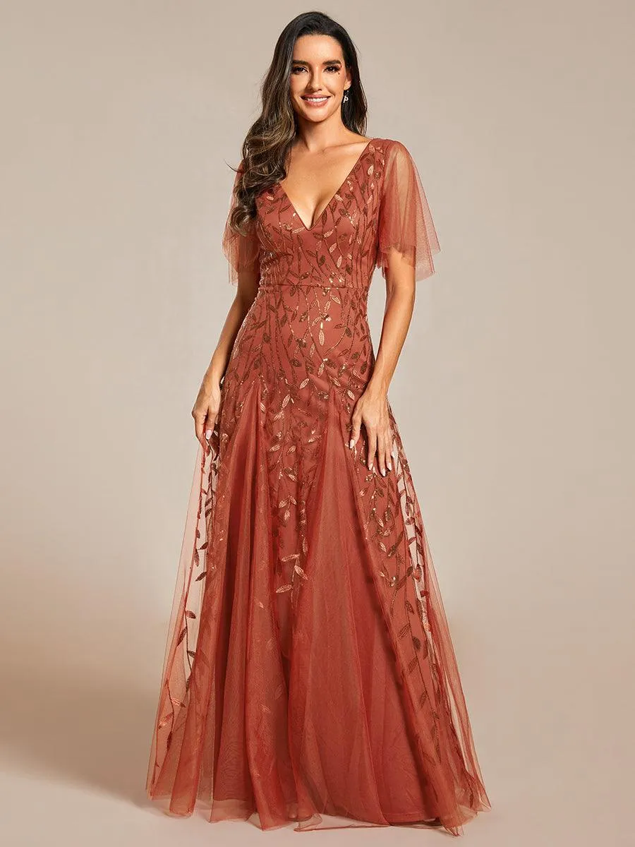 MEILLEURS CHOIX Robe orange brûlée