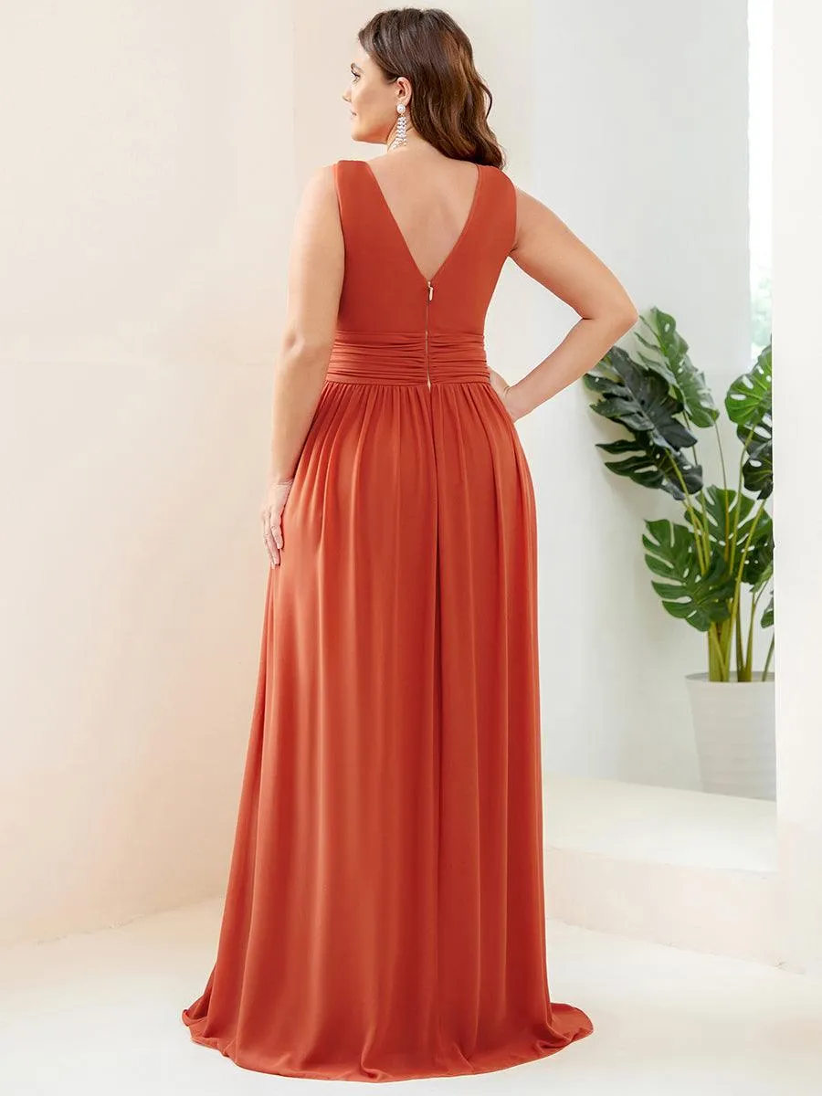 MEILLEURS CHOIX Robe orange brûlée