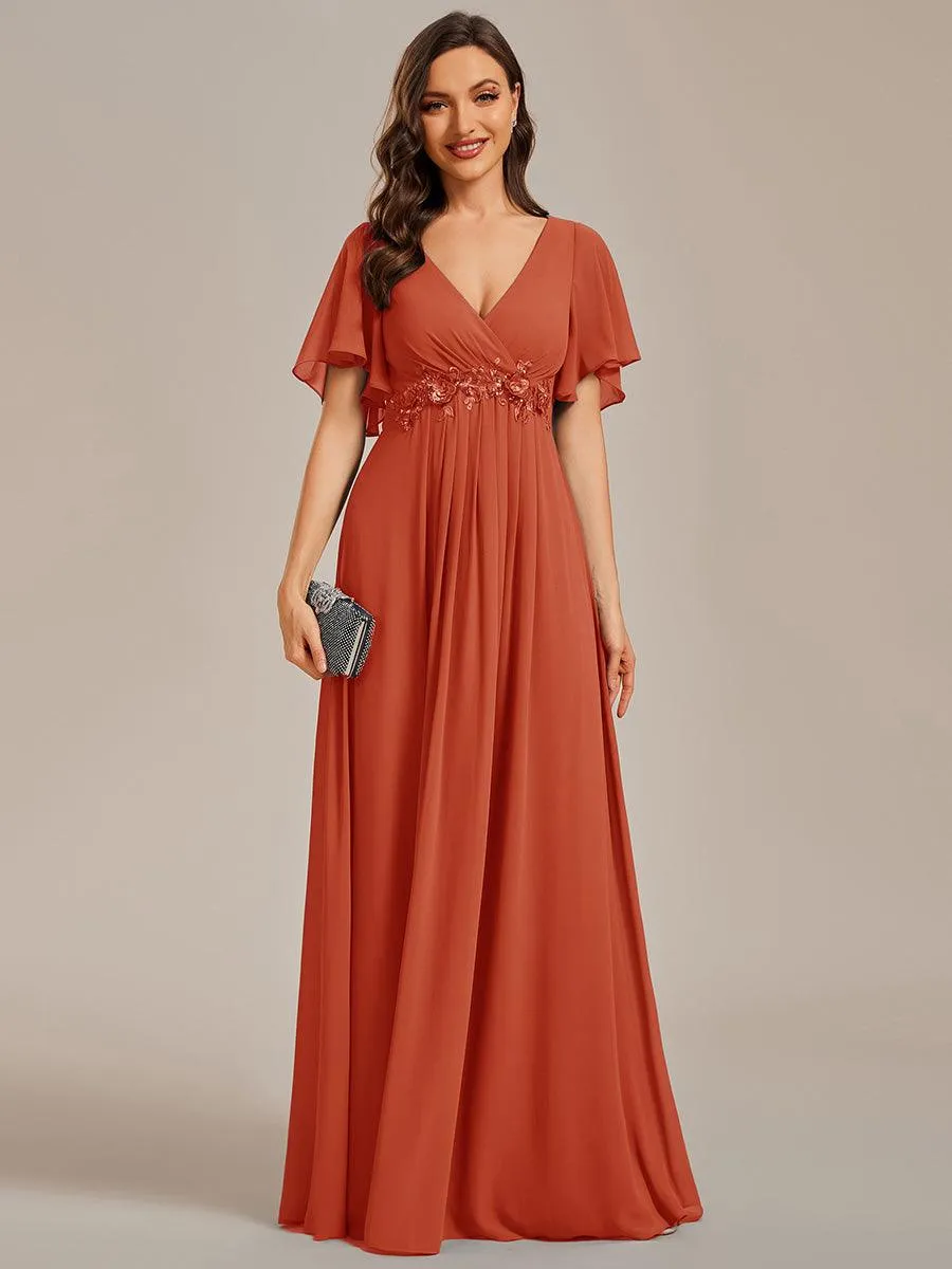 MEILLEURS CHOIX Robe orange brûlée