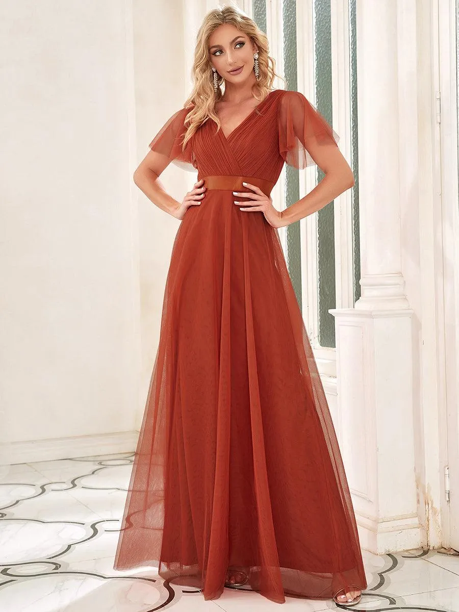 MEILLEURS CHOIX Robe orange brûlée