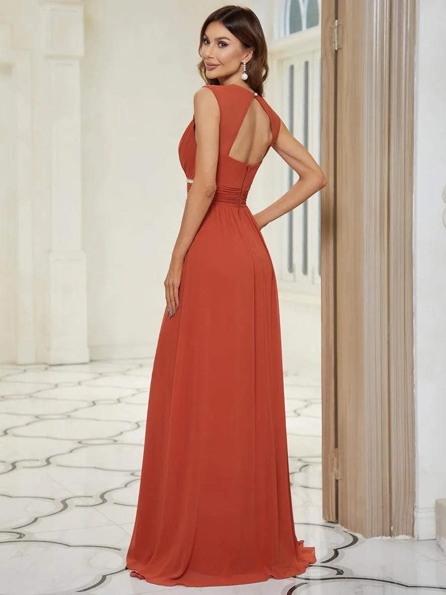 MEILLEURS CHOIX Robe orange brûlée