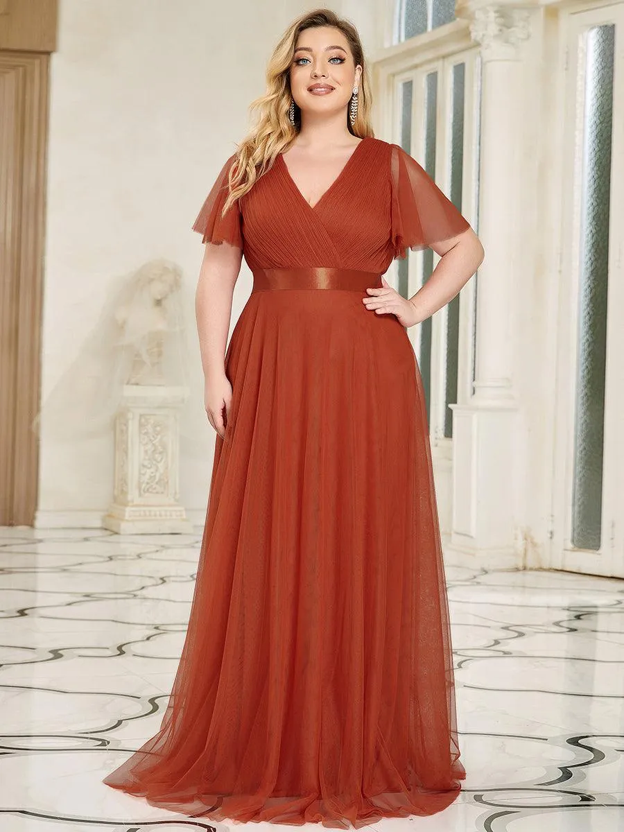 MEILLEURS CHOIX Robe orange brûlée