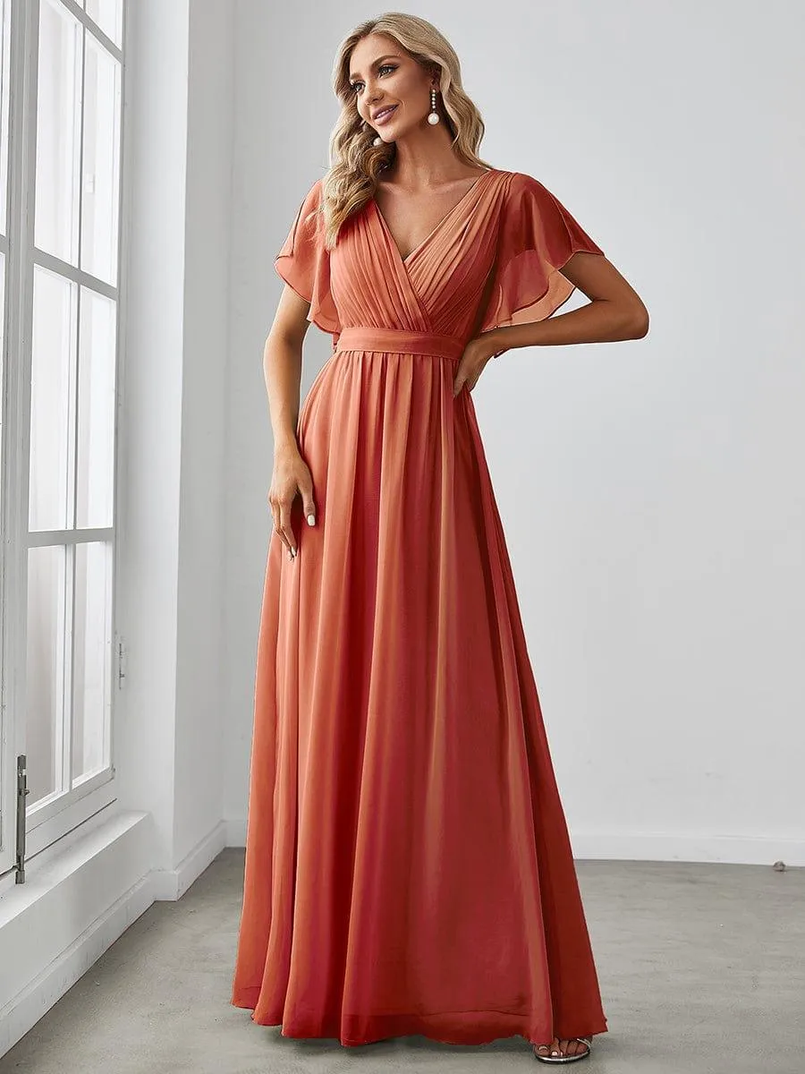 MEILLEURS CHOIX Robe orange brûlée