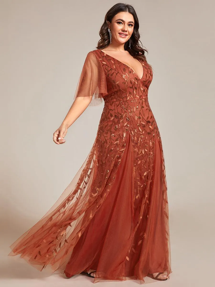 MEILLEURS CHOIX Robe orange brûlée