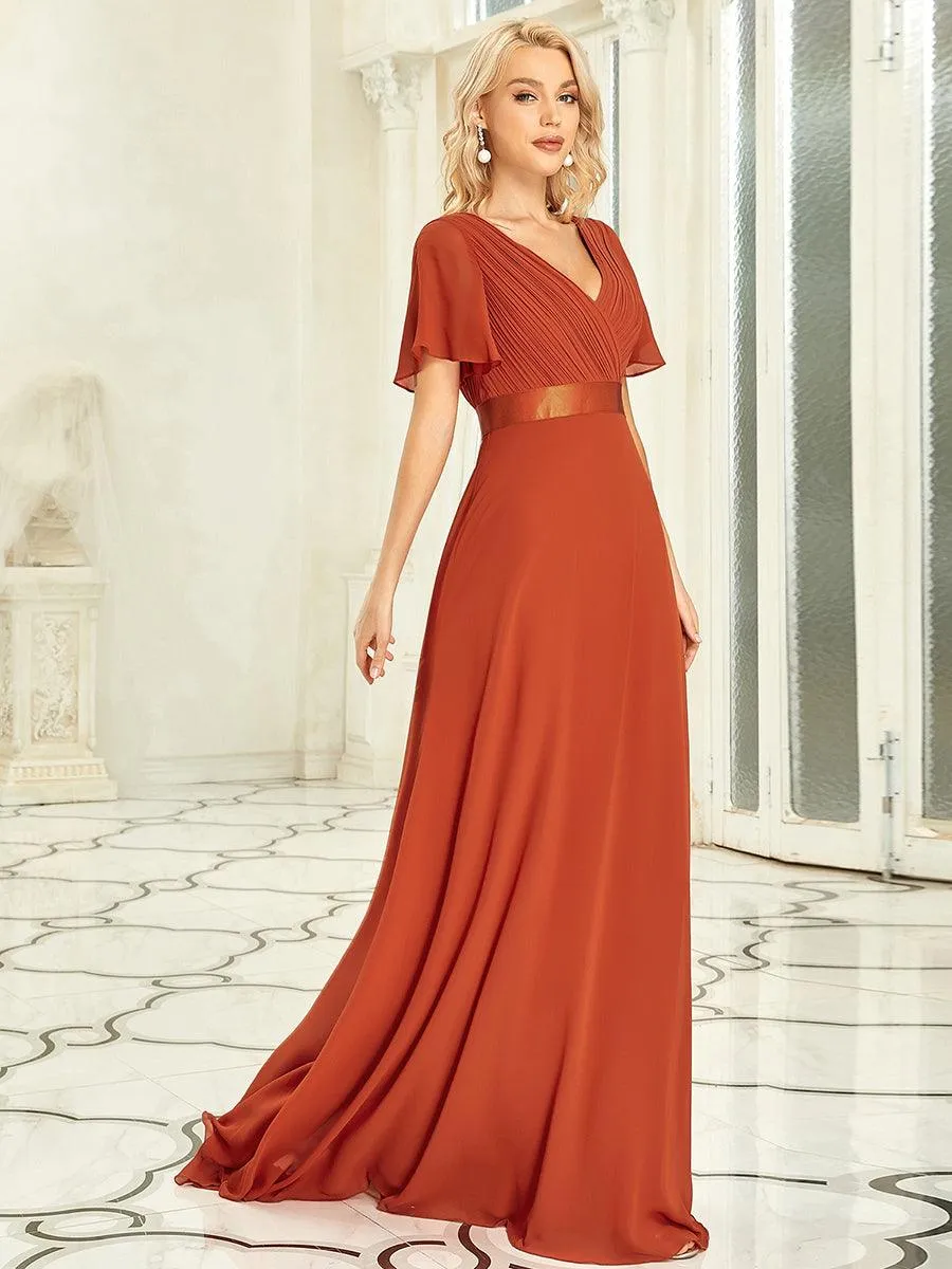 MEILLEURS CHOIX Robe orange brûlée