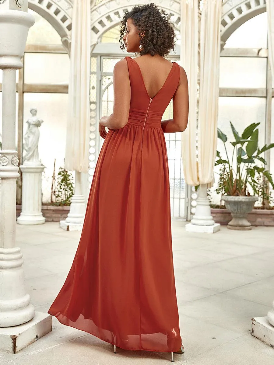 MEILLEURS CHOIX Robe orange brûlée