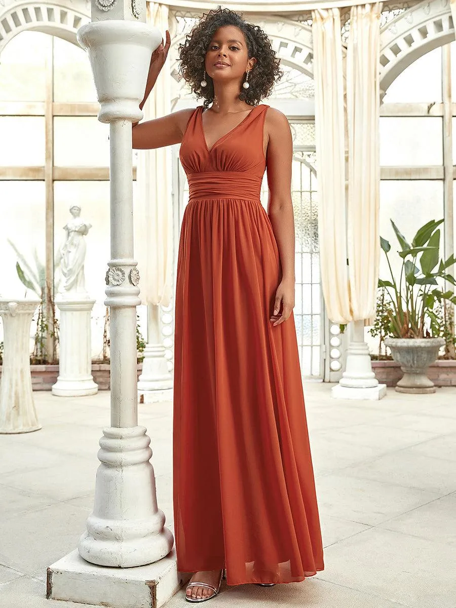 MEILLEURS CHOIX Robe orange brûlée