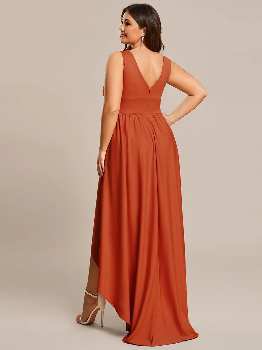 MEILLEURS CHOIX Robe orange brûlée