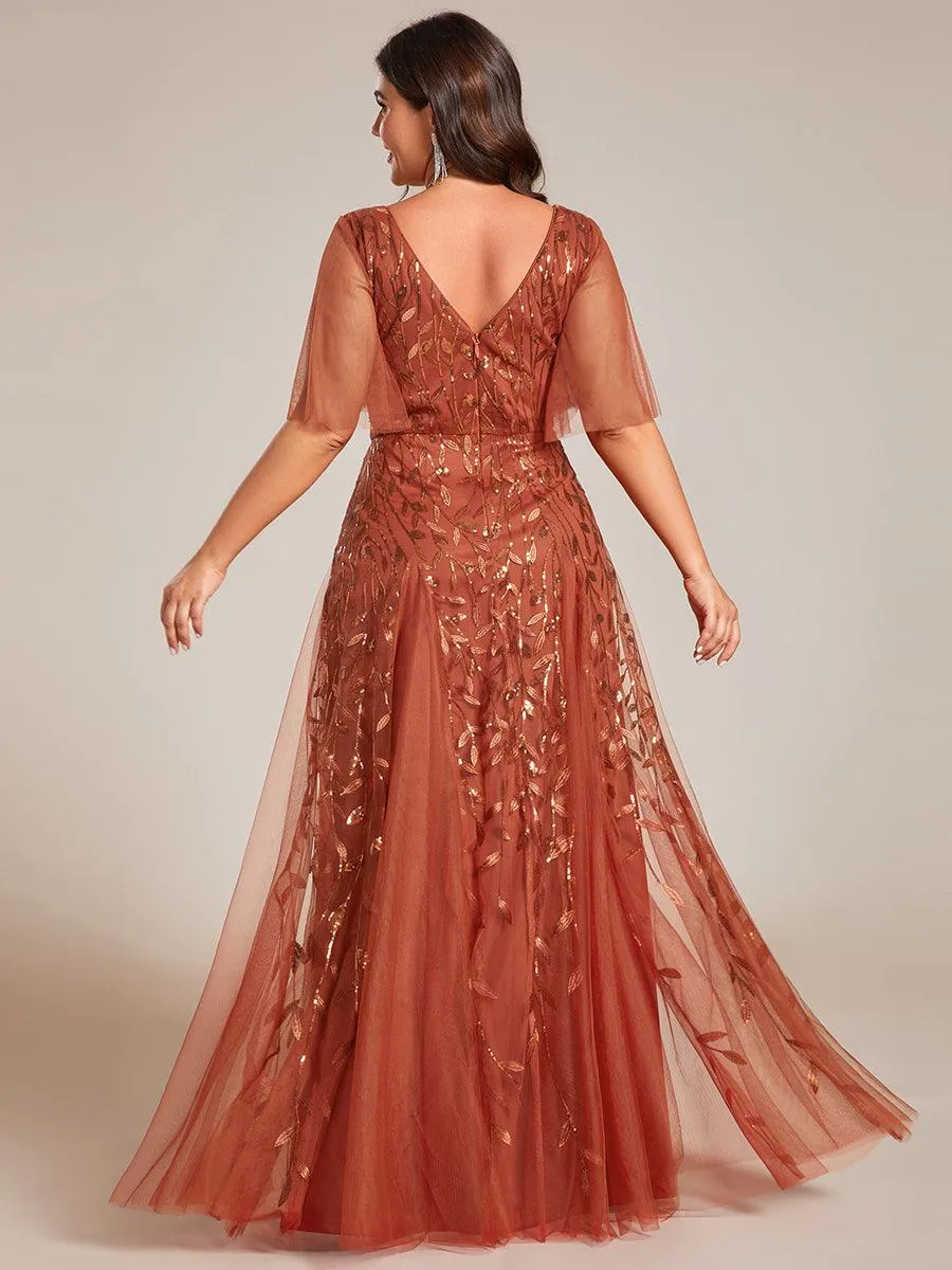 MEILLEURS CHOIX Robe orange brûlée