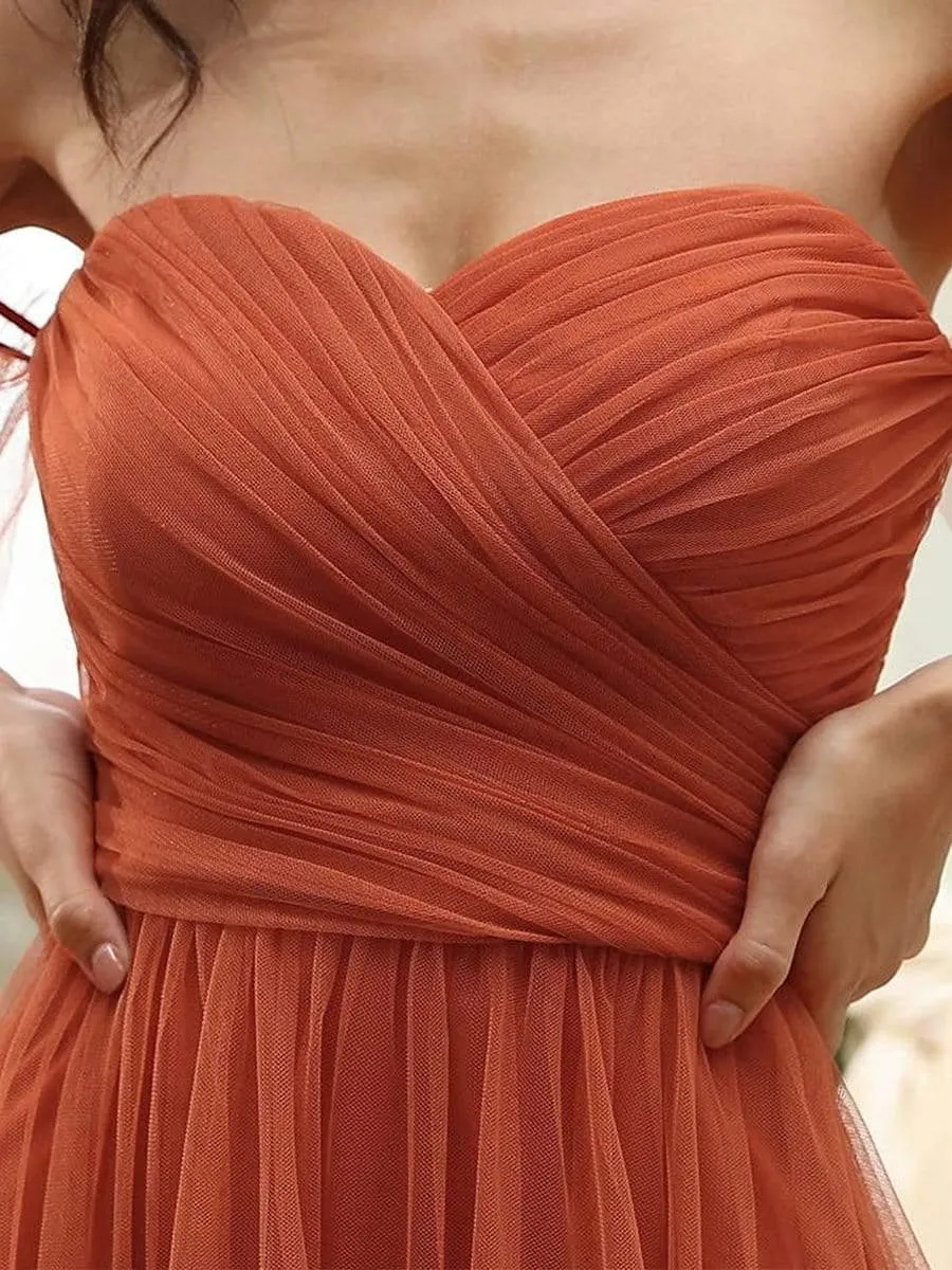 MEILLEURS CHOIX Robe orange brûlée