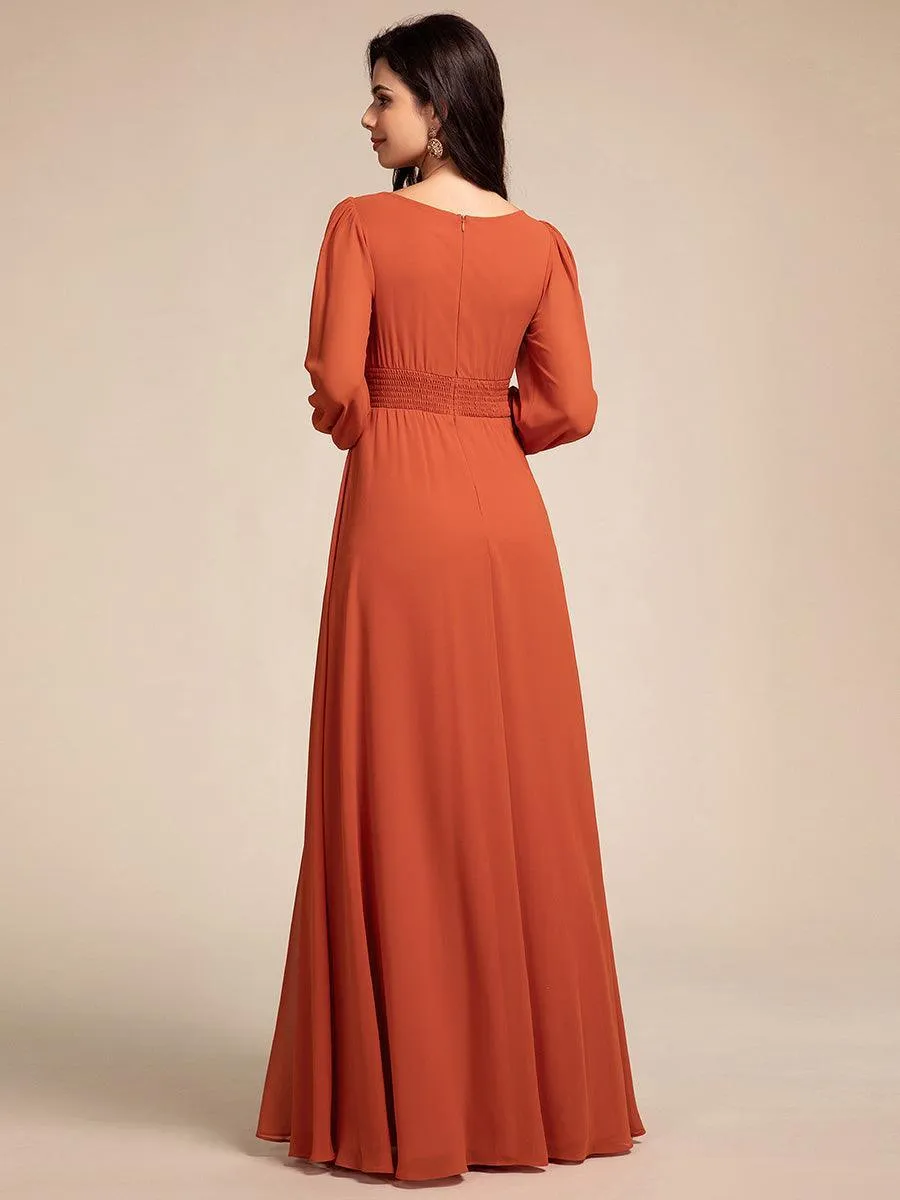 MEILLEURS CHOIX Robe orange brûlée