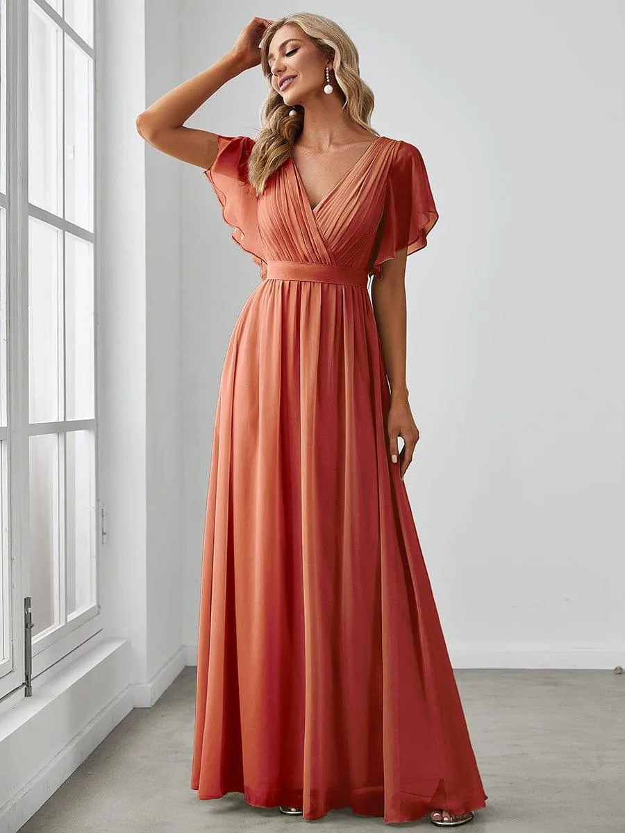 MEILLEURS CHOIX Robe orange brûlée