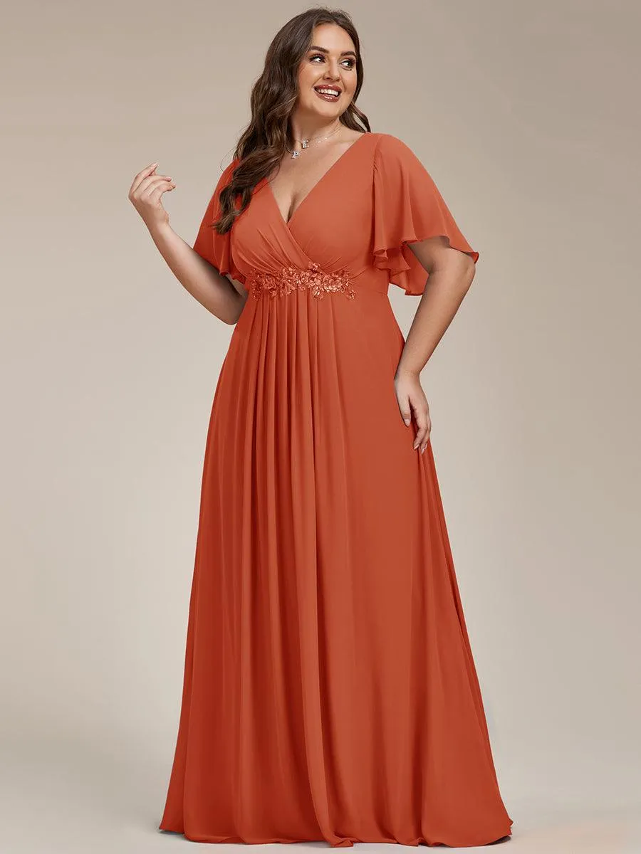 MEILLEURS CHOIX Robe orange brûlée