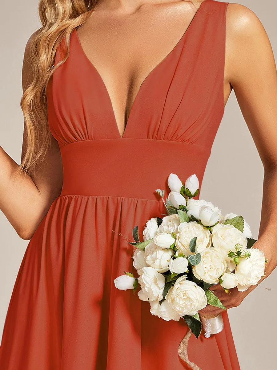 MEILLEURS CHOIX Robe orange brûlée