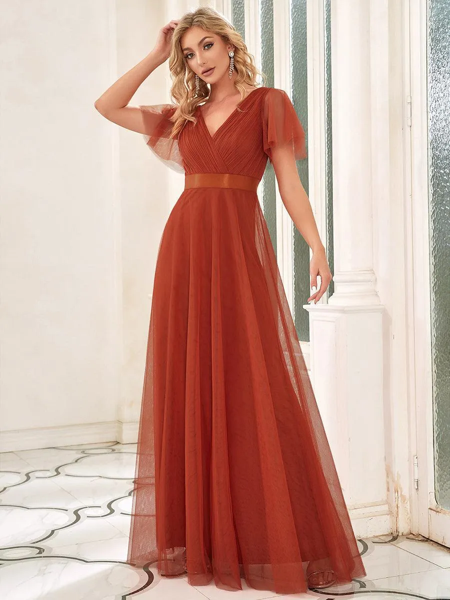 MEILLEURS CHOIX Robe orange brûlée
