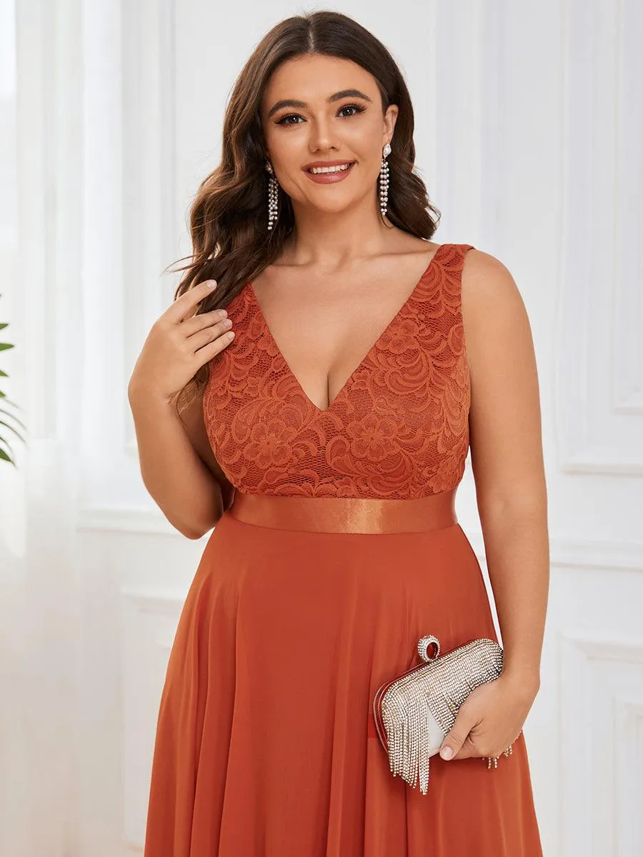 MEILLEURS CHOIX Robe orange brûlée