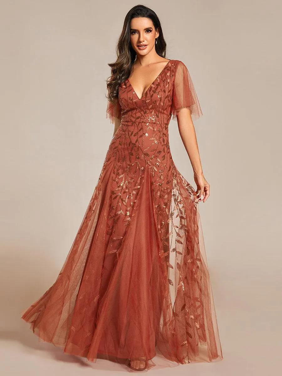 MEILLEURS CHOIX Robe orange brûlée
