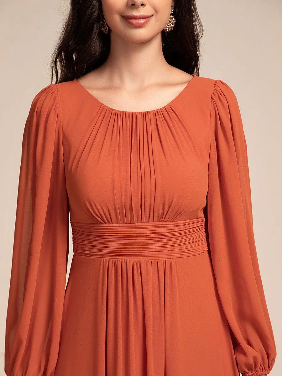 MEILLEURS CHOIX Robe orange brûlée