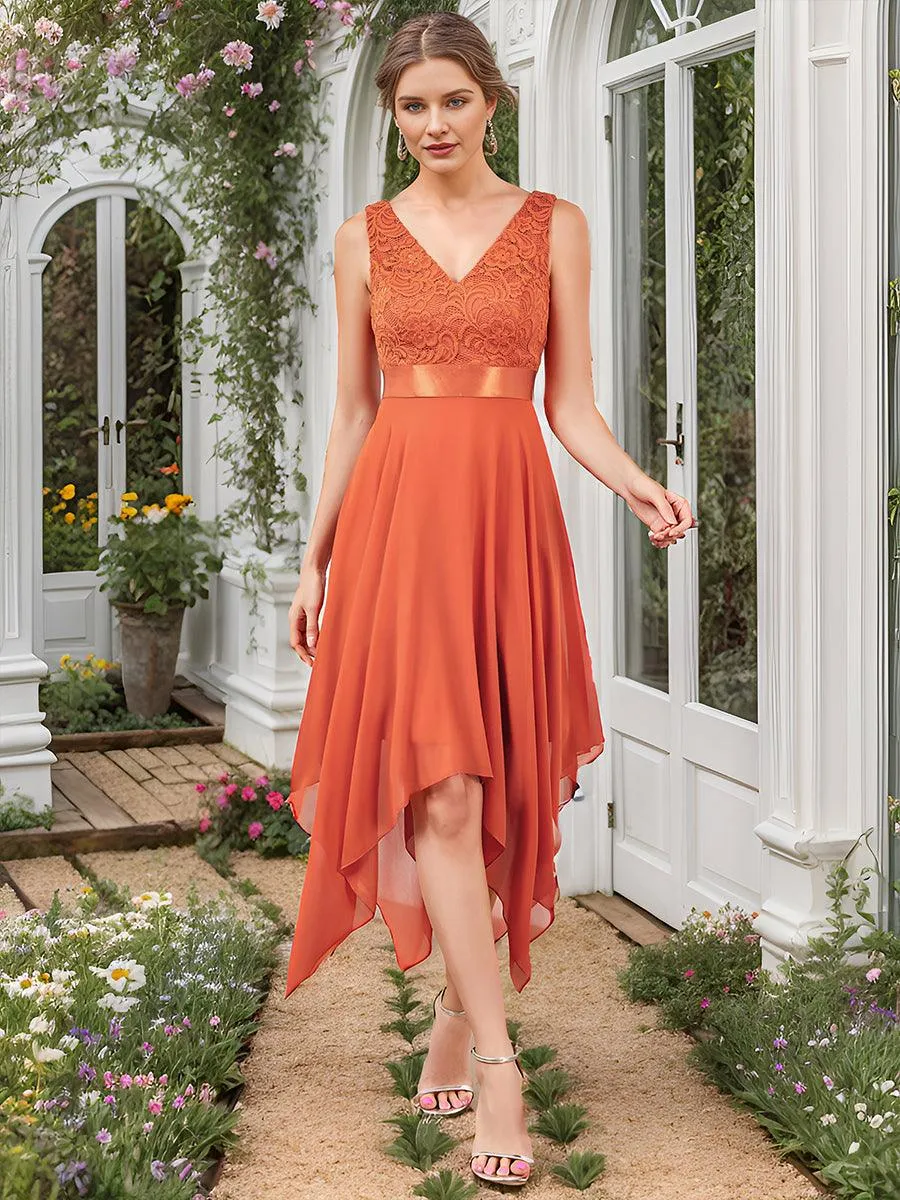 MEILLEURS CHOIX Robe orange brûlée