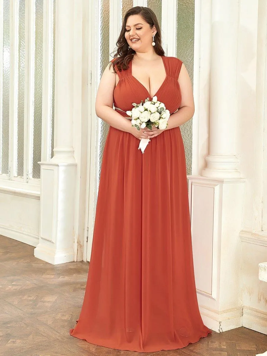 MEILLEURS CHOIX Robe orange brûlée
