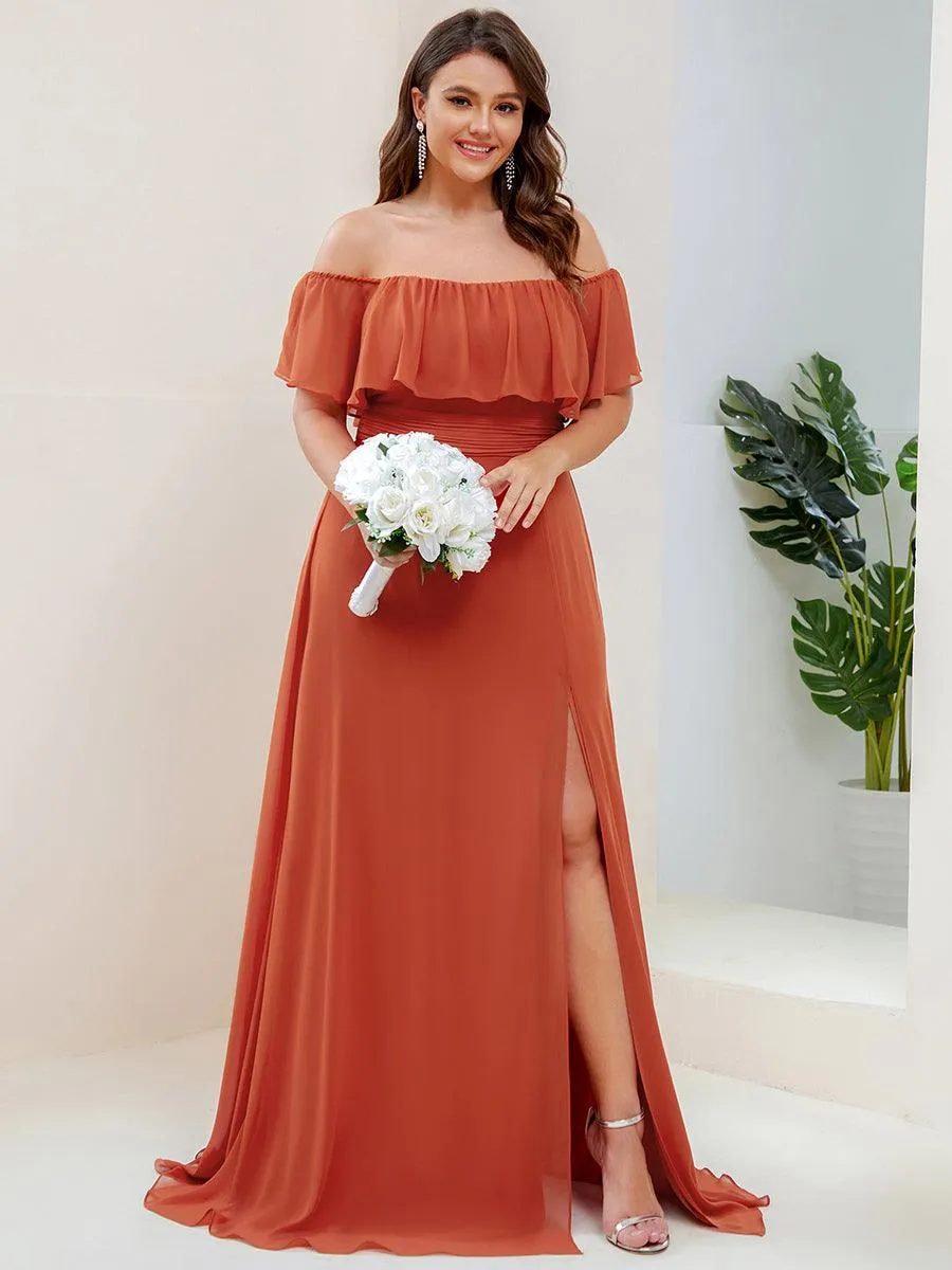 MEILLEURS CHOIX Robe orange brûlée