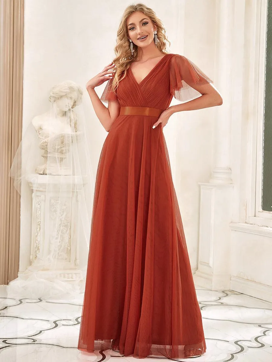 MEILLEURS CHOIX Robe orange brûlée