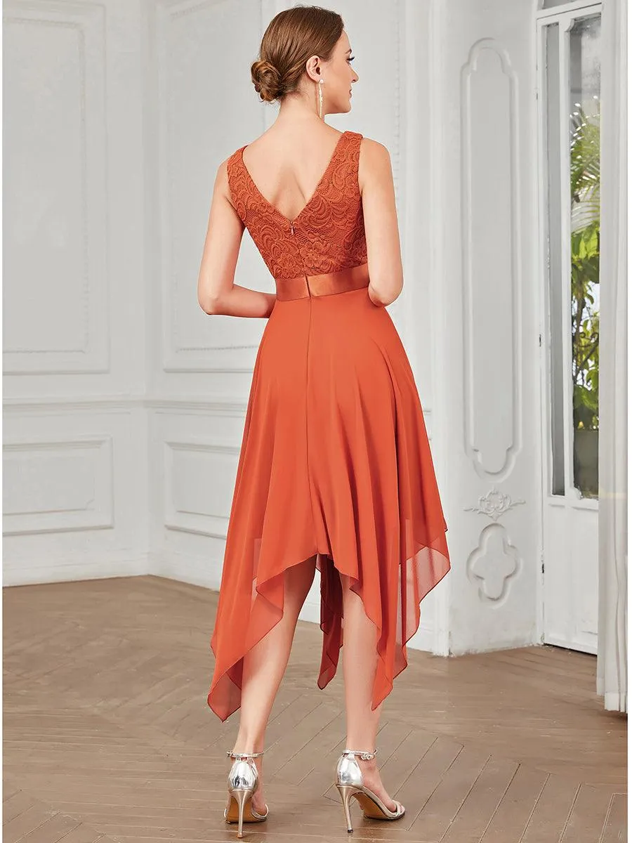 MEILLEURS CHOIX Robe orange brûlée