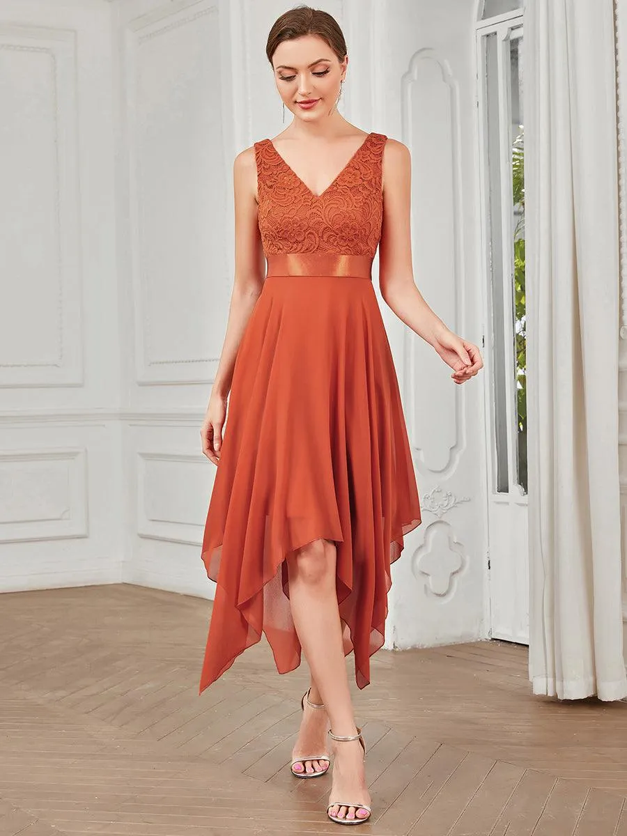 MEILLEURS CHOIX Robe orange brûlée