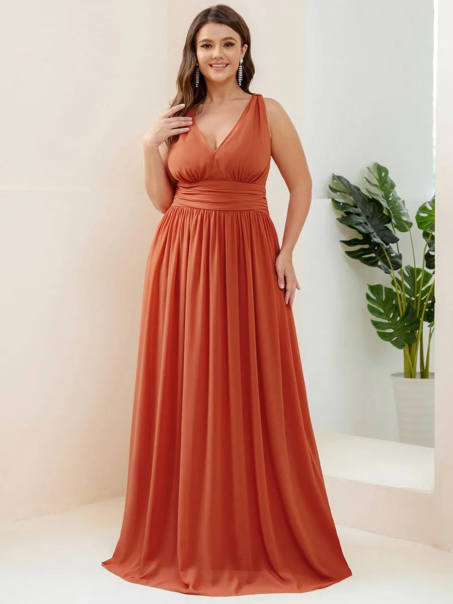 MEILLEURS CHOIX Robe orange brûlée