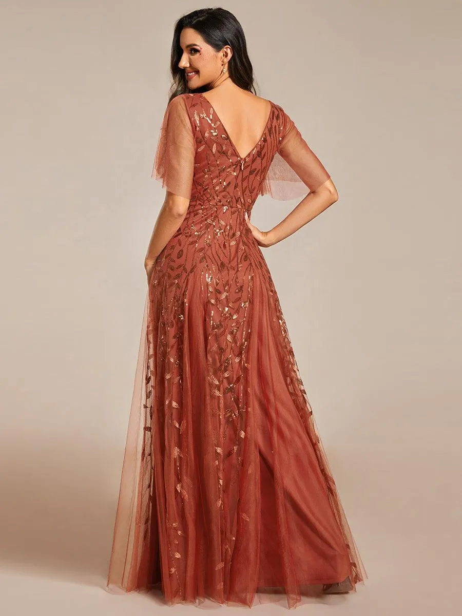 MEILLEURS CHOIX Robe orange brûlée