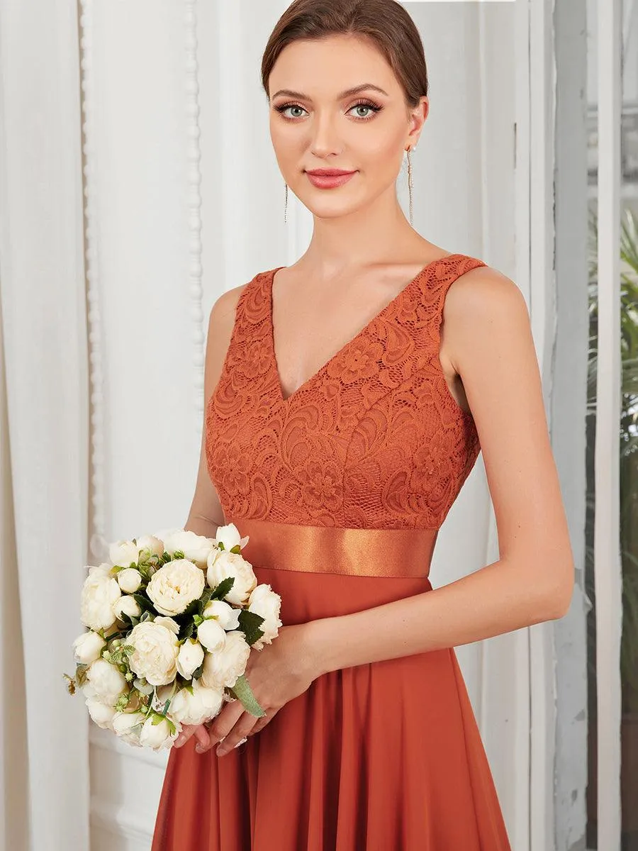 MEILLEURS CHOIX Robe orange brûlée