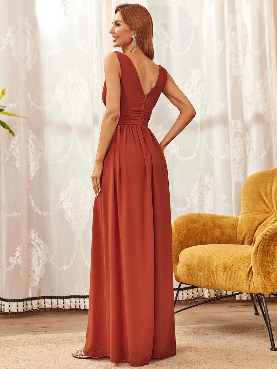 MEILLEURS CHOIX Robe orange brûlée