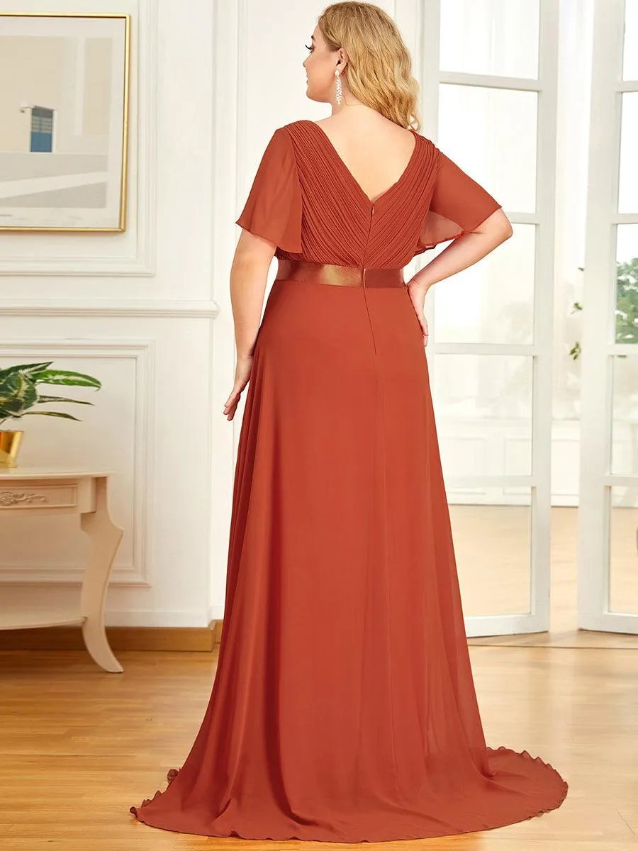 MEILLEURS CHOIX Robe orange brûlée