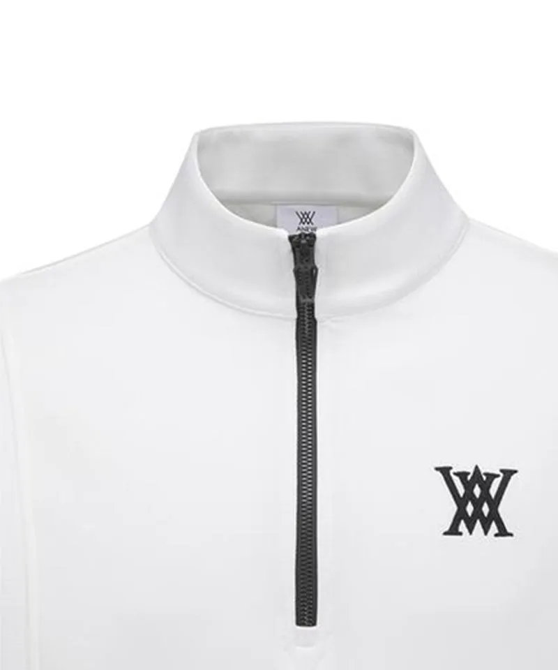 Men's Half Zip L/TS - Off-White
