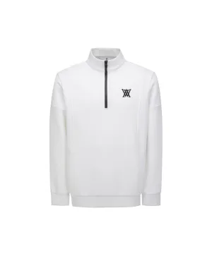Men's Half Zip L/TS - Off-White